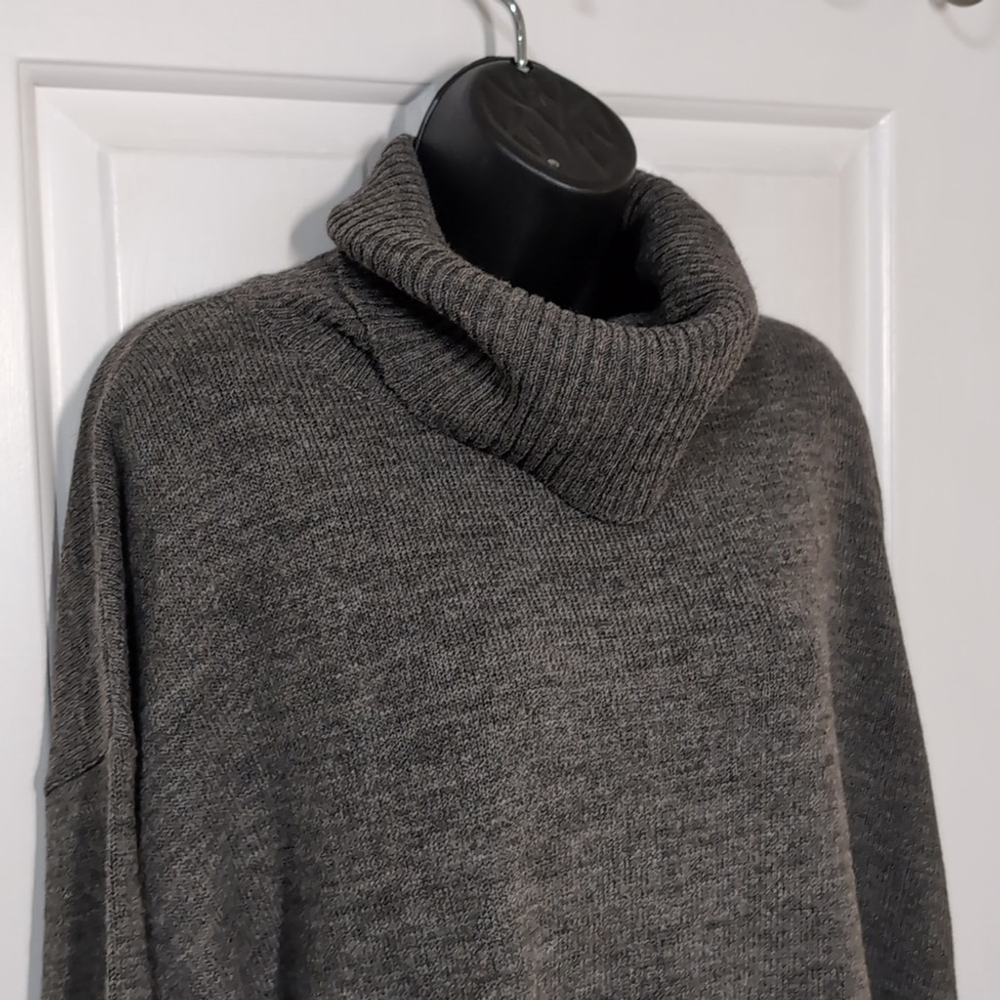 Bellina Gray Turtleneck Wool Alpaca Blend Size XL Sweater